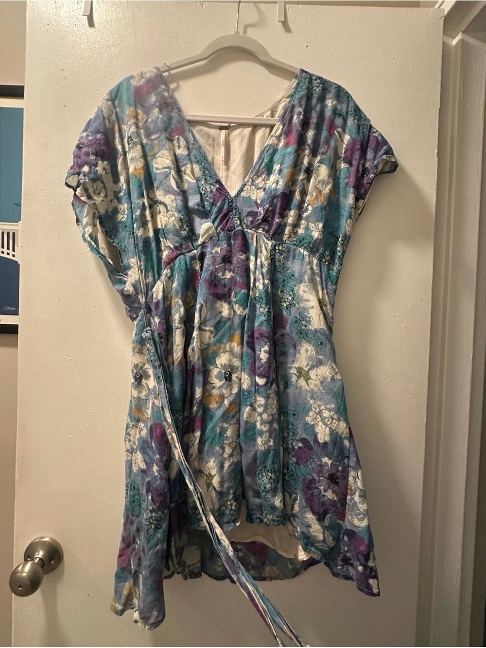Free People beachy floral  Mini Dress size M